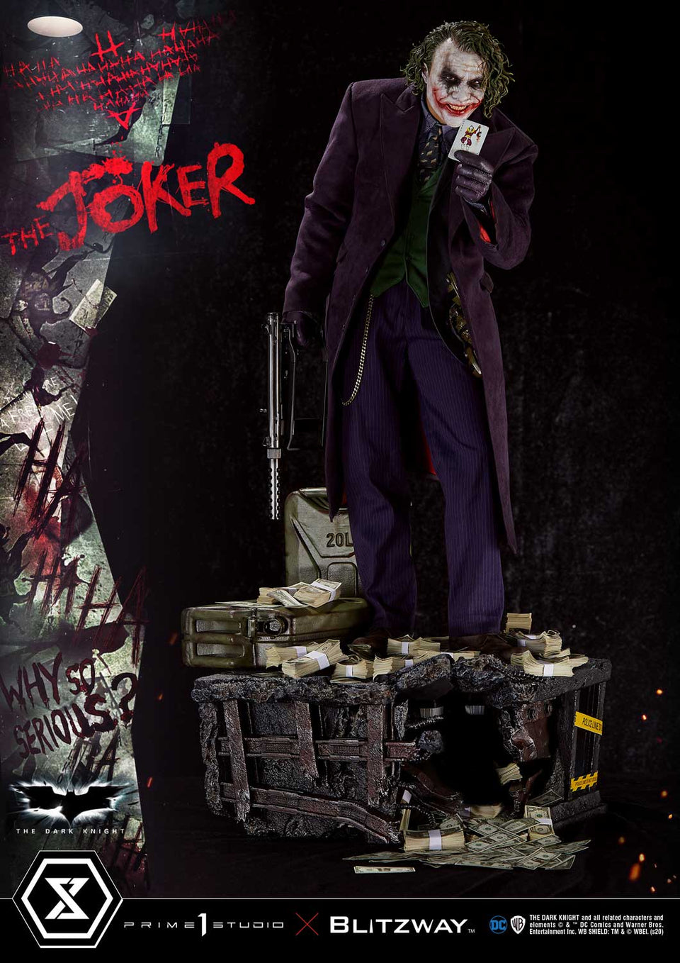 Prime 1 Studio Heath Ledger The Joker (Bonus Version) 1:3 Scale Statue