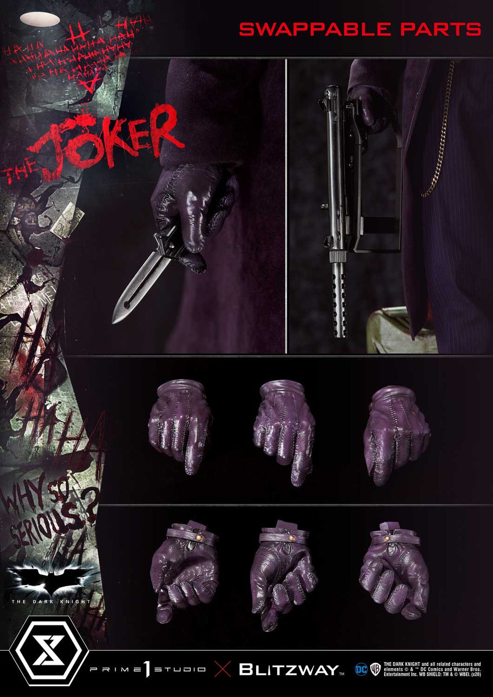 Prime 1 Studio Heath Ledger The Joker (Bonus Version) 1:3 Scale Statue