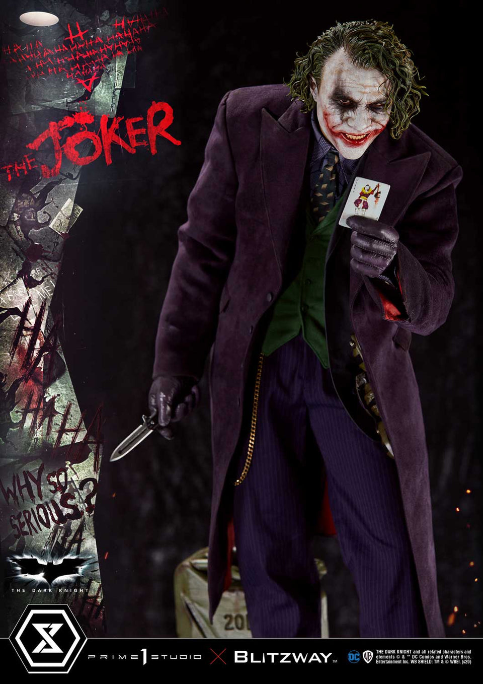 Prime 1 Studio Heath Ledger The Joker (Bonus Version) 1:3 Scale Statue