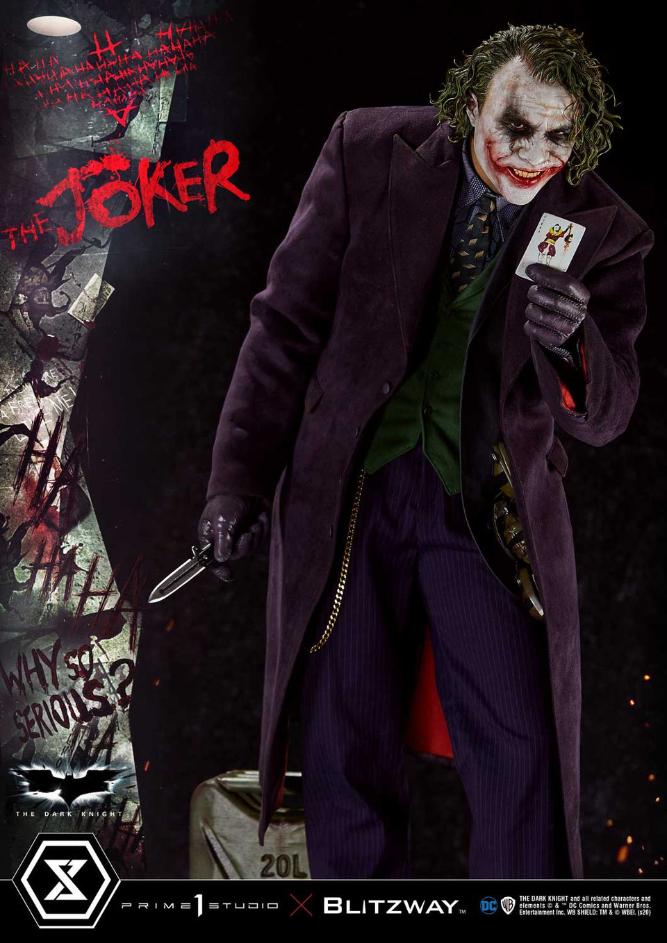 Prime 1 Studio Heath Ledger The Joker (Bonus Version) 1:3 Scale Statue