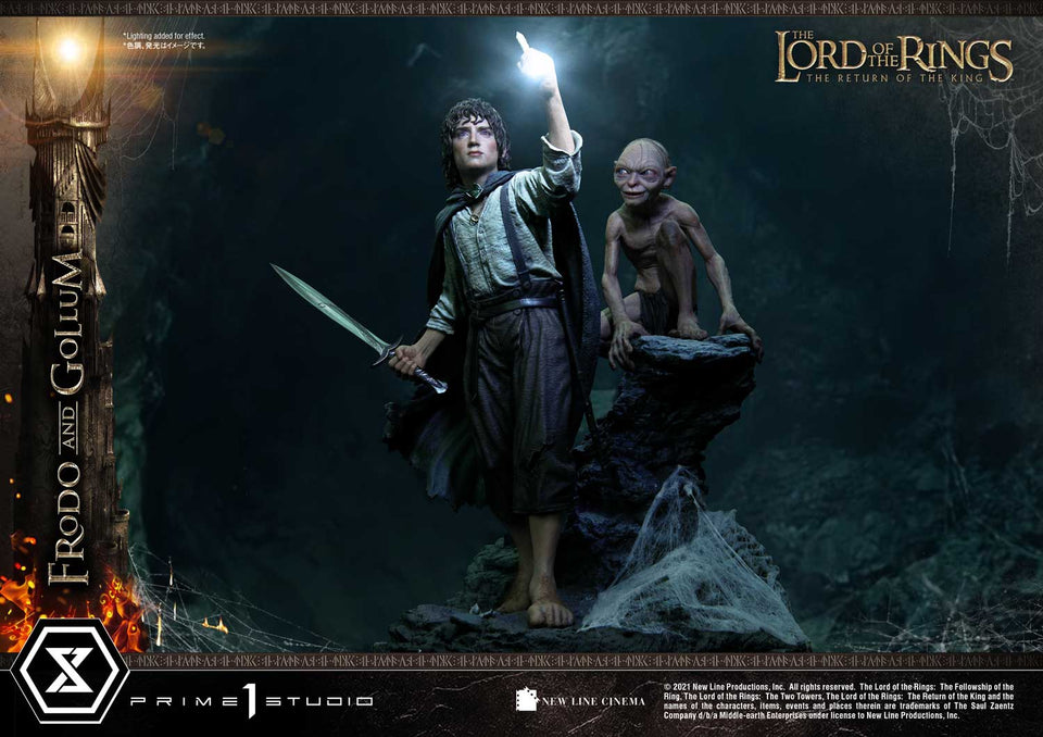 Prime 1 Studio Frodo and Gollum (Lord of the Rings: The Return of the King) (Bonus Version) 1/4 Scale Statue