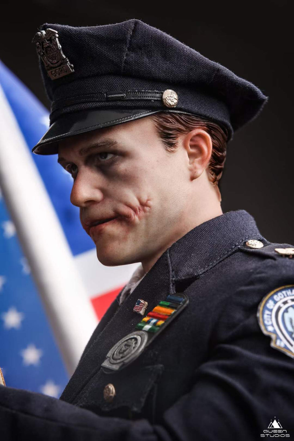 Queen Studios Joker - Police Uniform (Sculpted Hair) 1/6 Scale Statue