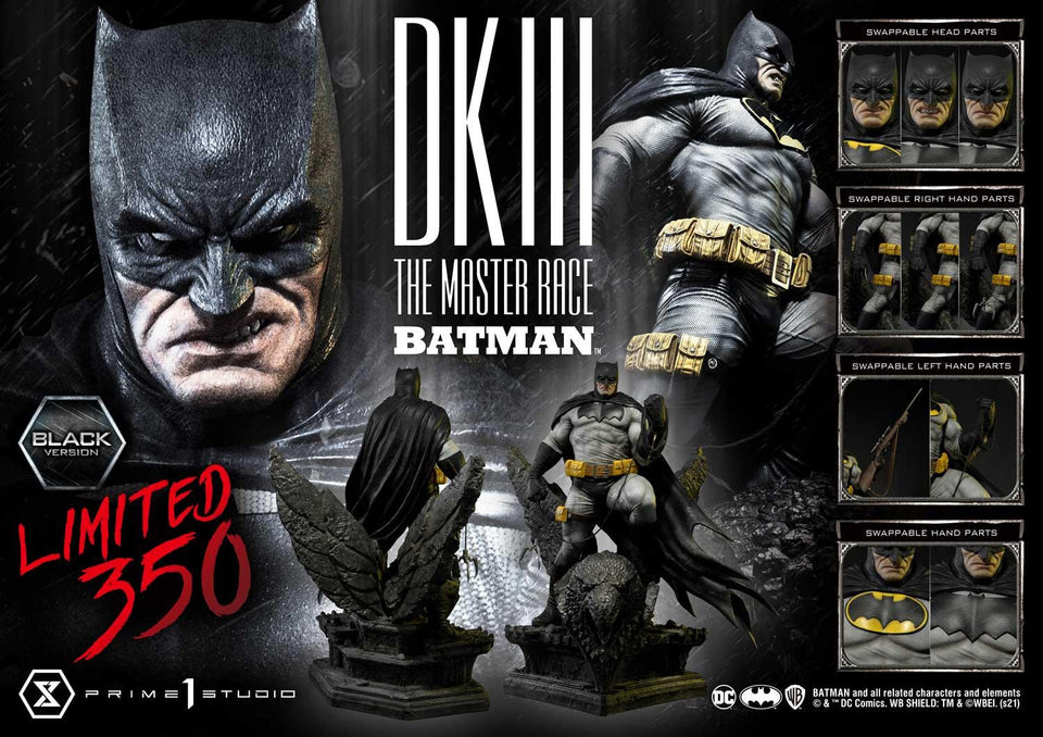 Prime 1 Studio Batman Dark Knight III The Master Race (Black Version) 1/3 Scale Statue